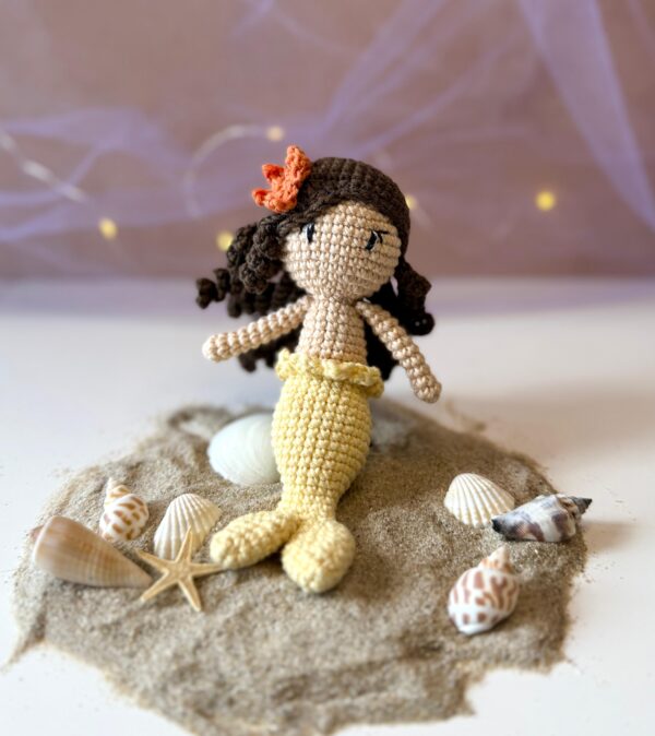 Sirène (4 coiffures incluses) - Patron de crochet – Image 2